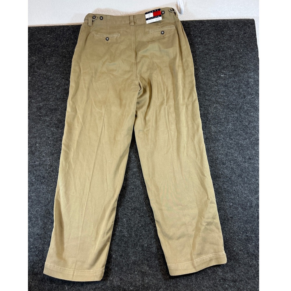 VTG Tommy Hilfiger Mount Tam Pants Mens 36x32 Khaki Tan Straight Trousers NWT